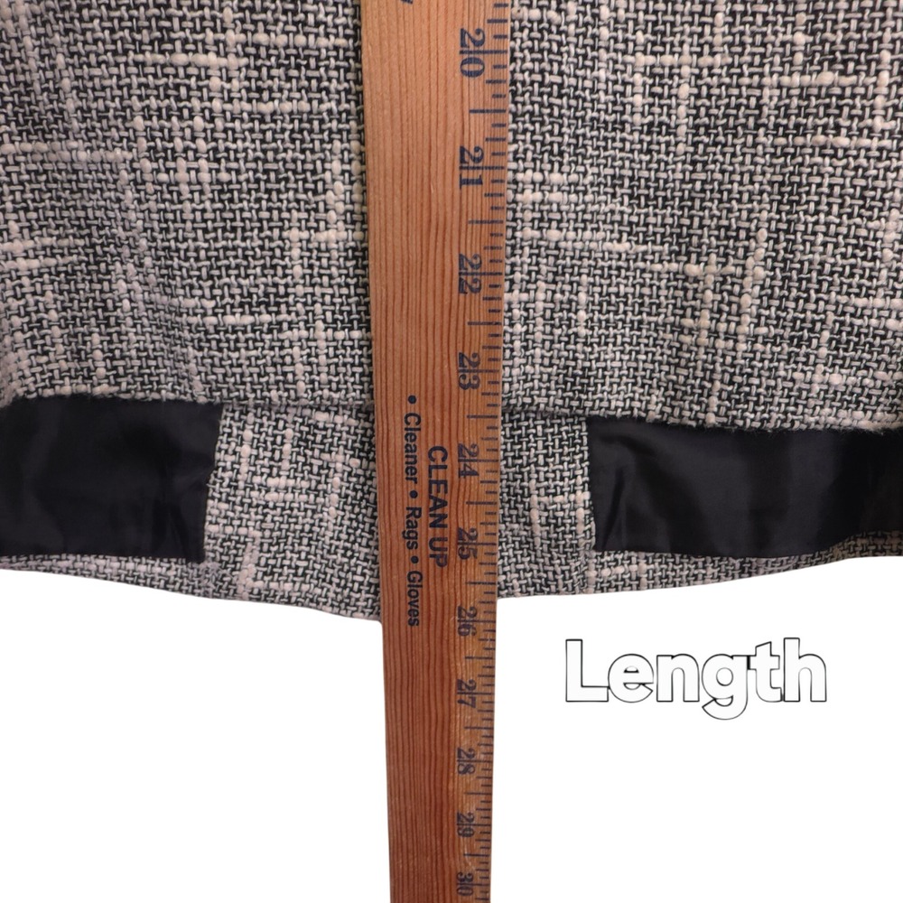 Briggs New York Blazer Womens 16 Gray Textured Tailored Vintage Office Workwear - Picture 7 of 16